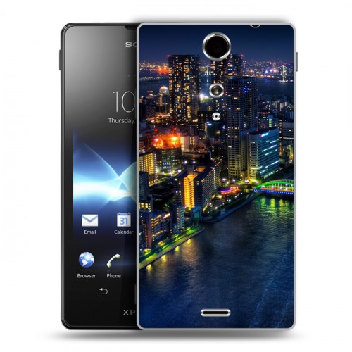 Дизайнерский пластиковый чехол для Sony Xperia TX Токио