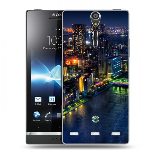 Дизайнерский пластиковый чехол для Sony Xperia S Токио