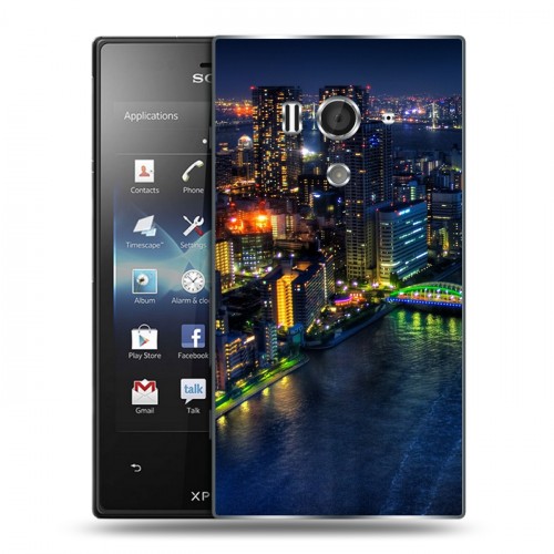 Дизайнерский пластиковый чехол для Sony Xperia acro S Токио