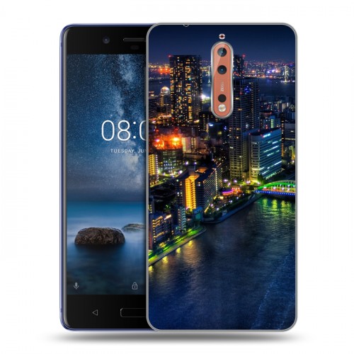 Дизайнерский пластиковый чехол для Nokia 8 Токио