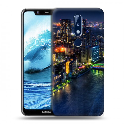 Дизайнерский силиконовый чехол для Nokia 5.1 Plus Токио