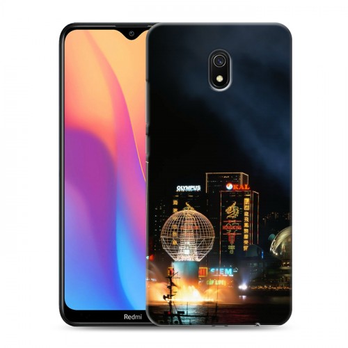 Дизайнерский силиконовый с усиленными углами чехол для Xiaomi RedMi 8A Токио