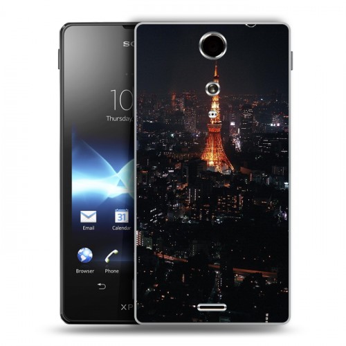 Дизайнерский пластиковый чехол для Sony Xperia TX Токио