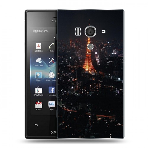 Дизайнерский пластиковый чехол для Sony Xperia acro S Токио