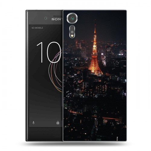 Дизайнерский пластиковый чехол для Sony Xperia XZs Токио