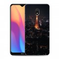 Дизайнерский силиконовый с усиленными углами чехол для Xiaomi RedMi 8A Токио