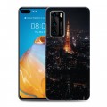 Дизайнерский силиконовый с усиленными углами чехол для Huawei P40 Токио