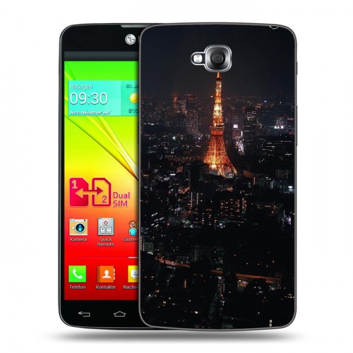 Дизайнерский силиконовый чехол для LG G Pro Lite Dual Токио