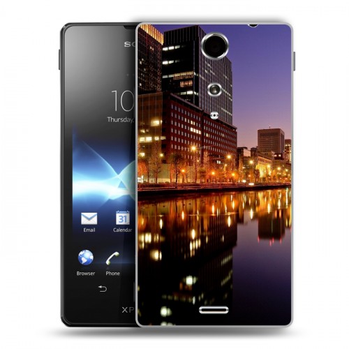 Дизайнерский пластиковый чехол для Sony Xperia TX Токио