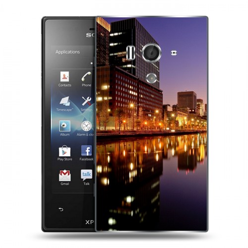 Дизайнерский пластиковый чехол для Sony Xperia acro S Токио