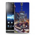 Дизайнерский пластиковый чехол для Sony Xperia S Токио