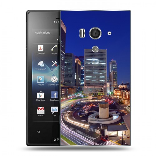 Дизайнерский пластиковый чехол для Sony Xperia acro S Токио