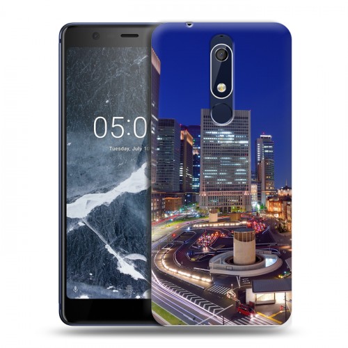 Дизайнерский пластиковый чехол для Nokia 5.1 Токио