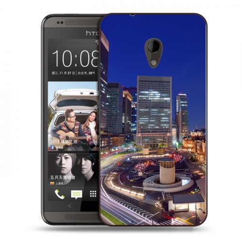 Дизайнерский пластиковый чехол для HTC Desire 700 Токио