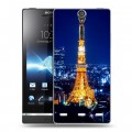 Дизайнерский пластиковый чехол для Sony Xperia S Токио