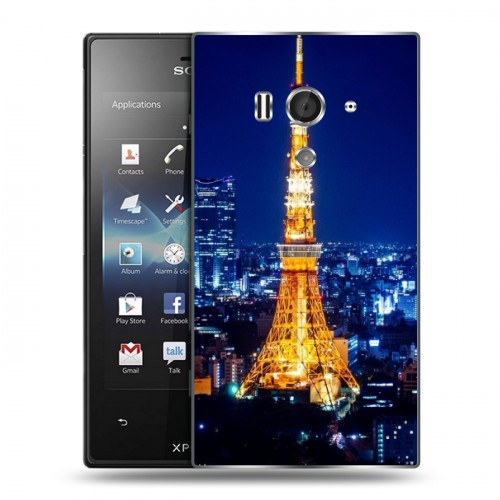 Дизайнерский пластиковый чехол для Sony Xperia acro S Токио