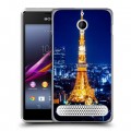 Дизайнерский силиконовый чехол для Sony Xperia E1 Токио