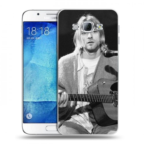 Дизайнерский пластиковый чехол для Samsung Galaxy A8 nirvana