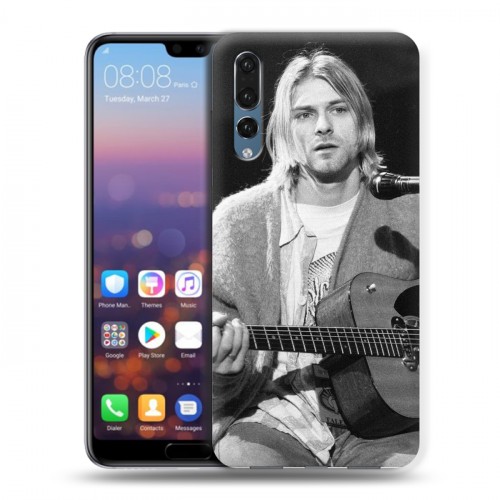 Дизайнерский силиконовый с усиленными углами чехол для Huawei P20 Pro nirvana