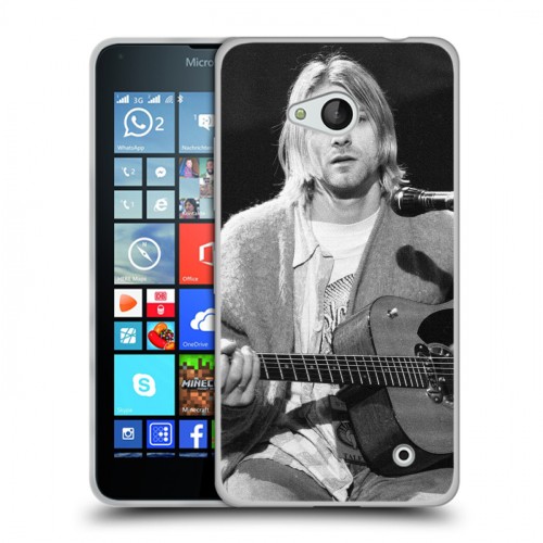 Дизайнерский пластиковый чехол для Microsoft Lumia 640 nirvana