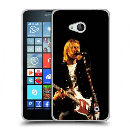 Дизайнерский пластиковый чехол для Microsoft Lumia 640 nirvana