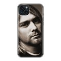 Дизайнерский силиконовый чехол для Iphone 15 Plus nirvana