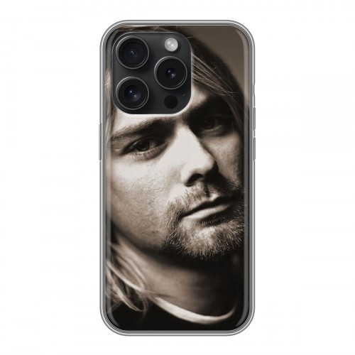 Дизайнерский силиконовый чехол для Iphone 15 Pro nirvana