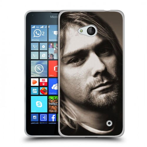 Дизайнерский пластиковый чехол для Microsoft Lumia 640 nirvana