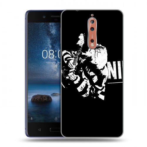 Дизайнерский пластиковый чехол для Nokia 8 nirvana