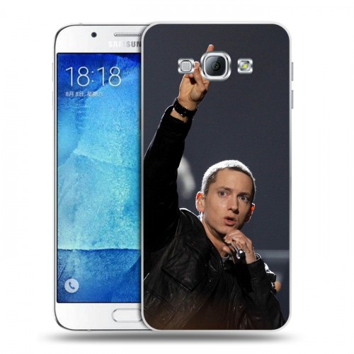 Дизайнерский пластиковый чехол для Samsung Galaxy A8 Eminem