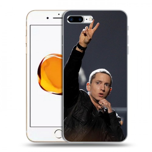 Дизайнерский пластиковый чехол для Iphone 7 Plus / 8 Plus Eminem