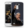 Дизайнерский пластиковый чехол для LG K8 Eminem