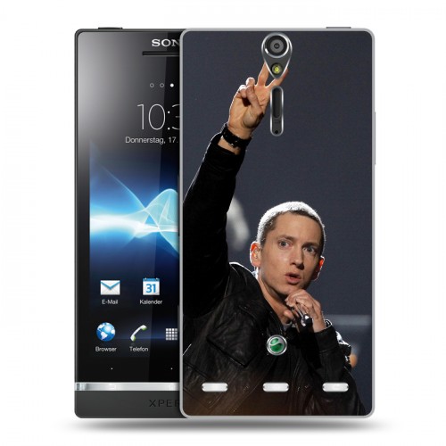 Дизайнерский пластиковый чехол для Sony Xperia S Eminem