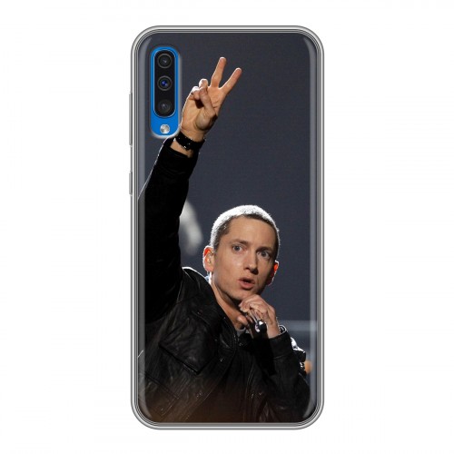 Дизайнерский силиконовый с усиленными углами чехол для Samsung Galaxy A50 Eminem