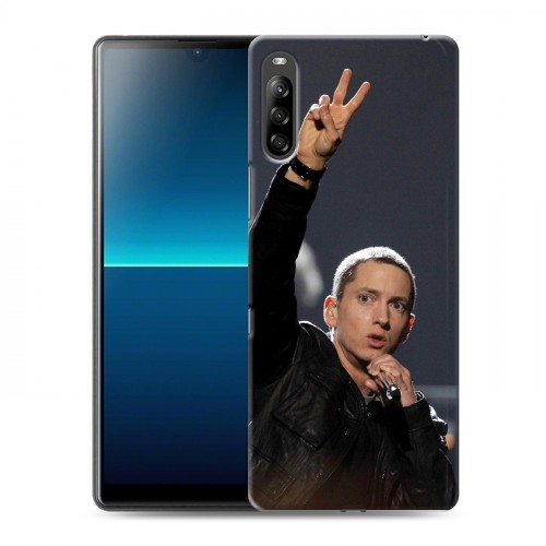 Дизайнерский силиконовый с усиленными углами чехол для Sony Xperia L4 Eminem