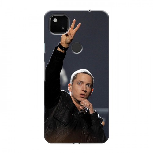 Дизайнерский пластиковый чехол для Google Pixel 4a Eminem