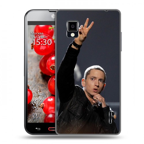 Дизайнерский пластиковый чехол для LG Optimus G Eminem