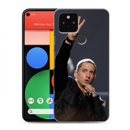 Дизайнерский пластиковый чехол для Google Pixel 5 Eminem