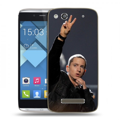 Дизайнерский пластиковый чехол для Alcatel One Touch Idol Alpha Eminem