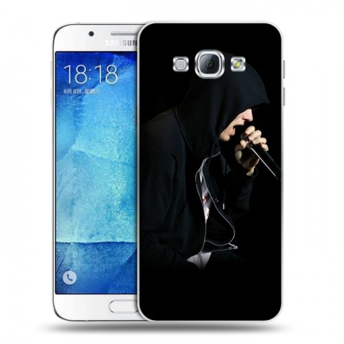 Дизайнерский пластиковый чехол для Samsung Galaxy A8 Eminem