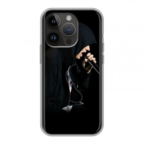 Дизайнерский силиконовый чехол для Iphone 14 Pro Eminem