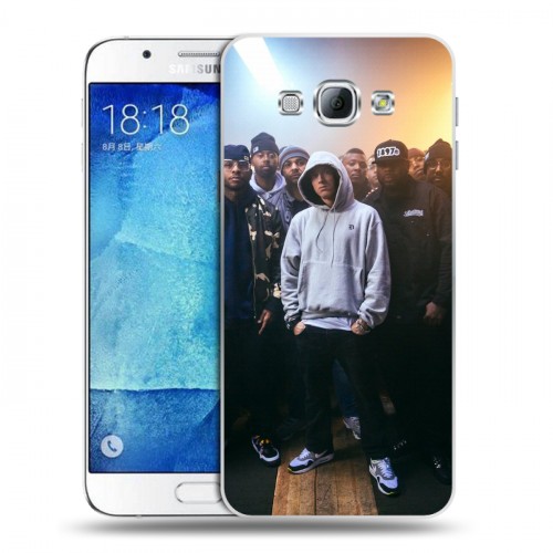 Дизайнерский пластиковый чехол для Samsung Galaxy A8 Eminem