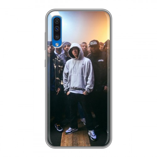 Дизайнерский силиконовый с усиленными углами чехол для Samsung Galaxy A50 Eminem