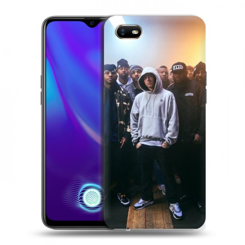 Дизайнерский силиконовый с усиленными углами чехол для OPPO A1k Eminem