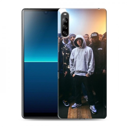 Дизайнерский силиконовый с усиленными углами чехол для Sony Xperia L4 Eminem