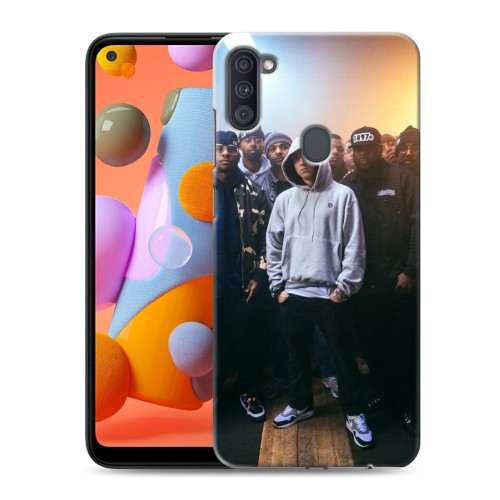 Дизайнерский силиконовый с усиленными углами чехол для Samsung Galaxy A11 Eminem