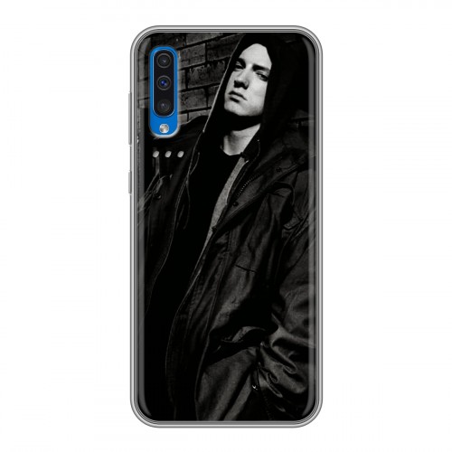 Дизайнерский силиконовый с усиленными углами чехол для Samsung Galaxy A50 Eminem