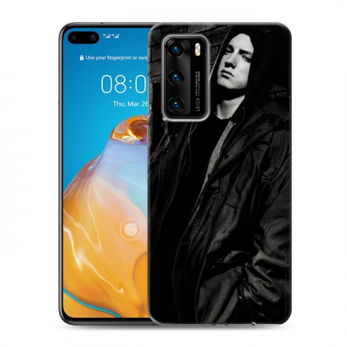 Дизайнерский силиконовый с усиленными углами чехол для Huawei P40 Eminem