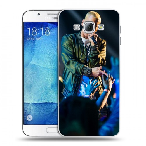 Дизайнерский пластиковый чехол для Samsung Galaxy A8 Eminem