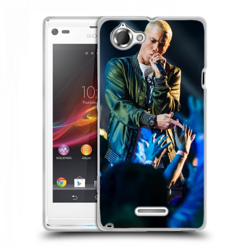 Дизайнерский пластиковый чехол для Sony Xperia L Eminem